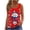 Red, variant on Womens Casual Tops Floral Printed Sleeveless Crewneck Blouse Summer Spring Trendy Beach Vacation Plus Size Shirt Red L