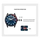 thumbnail image 2 of Relojes De Cuarzo De Silicona Para Hombre De Negocios Curren, 2 of 8