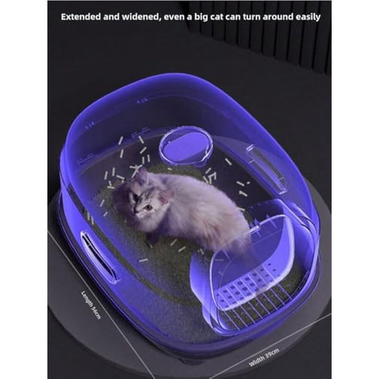 Enclosed Cat Litter Box with Lid and Scoop photo 4