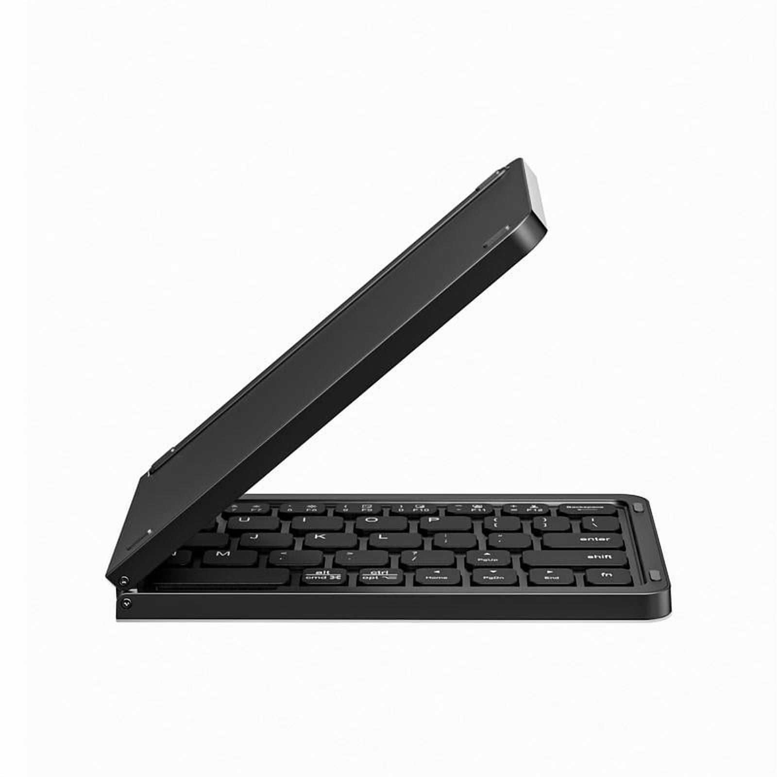Foldable Bluetooth Keyboard, Ultra-Thin Portable Wireless Keyboard with Backlit, Lightweight for Laptop, iPad, iPhone, Android, Windows, Mac