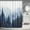 Blue, variant on Green Misty Forest Shower Curtain Nature Woodland Artistic Shower Curtain for Bathroom Rustic Pine Tree Nature Home Bathtub Decor Fabric Waterproof Bath Curtain with 12 Hooks 60x72 Inch