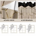 thumbnail image 5 of Brown Geometric Swag Valances for Windows, Kitchen Window Curtains Over Sink, Modern Abstract Art Ombre Window Treatment Curtains for Living Room/Bedroom Curtains 2 Panel Sets 36"x45", 5 of 8