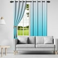 thumbnail image 5 of Lfeey Curtains, Room Darkening, Sky Blue with White, 42x63inch, 2 Panels, 5 of 7