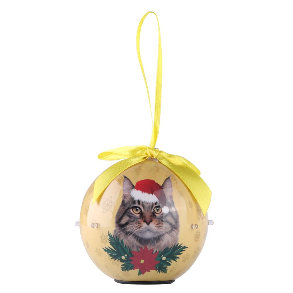 Dog Collection Twinkling Lights Christmas Ball Indoor Decorative Ornament