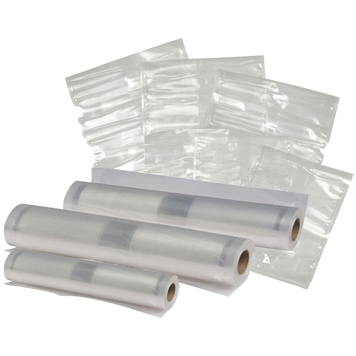 Nesco VS‑02 Vacuum Sealer Machine Starter System, Automatic Food Sealer With Built‑In Roll Storage & Bag Cutter, Includes (4) 11 in Rolls, (1) 8 in Roll, (5) 8 in Bags & (5) 11 in Bags, For Bulk Buying & Freezer Meals