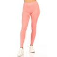 thumbnail image 3 of Moa Collection Women's Casual Solid Full Length Leggings Elastic Waistband, 3 of 6