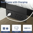 thumbnail image 5 of Zimtown King Platform Bed Frame with 12-Inch Under-Bed Storage, LED Lighted Headboard & Footboard, Modern Apartment Bedroom,Gray, 5 of 9