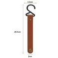 thumbnail image 3 of Gancho de cuero multifuncional para acampar al aire libre | Gancho para tiendas de campaña, mochilas y estantes | Material de cuero portátil y duradero | Agarre seguro para senderismo y picnics |, 3 of 7
