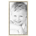 thumbnail image 2 of ArtToFrames 25" x 46" Silver with Black Lip Picture Frame, 25x46 inch Multi Wood Poster Frame (WOM-5193),  Pack, 2 of 7
