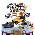 thumbnail image 5 of Racing Theme Cake Decoration Checkered Flag Racing Motorcycle Birthday Cake Topper Boy Racing Birthday Party Decoration Favors, 5 of 5
