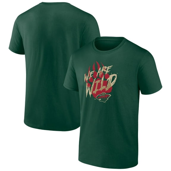 Men's Green Minnesota Wild Ice Cluster T-Shirt