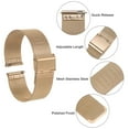 thumbnail image 6 of Uxcell Stainless Steel Mesh Watch Band 22mm Quick Release Adjustable Strap, Rose Gold, 6 of 6