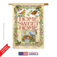 thumbnail image 4 of Breeze Decor 00048 Welcome BirdsSPringtime 2-Sided Vertical Impression House Flag - 28 x 40 in., 4 of 4