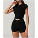 thumbnail image 5 of Conjuntos de entrenamiento for mujer, 2 piezas, sujetador deportivo, camiseta sin mangas, polainas de cintura alta, gimnasio, yoga, ropa activa, camiseta de entrenamiento for mujer, 5 of 7