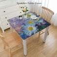 thumbnail image 2 of HAOXIT  Flower Tablecloth, Vintage Flower in Pastel Color Scheme Fragrance Natural Blooming Print, Dining Room Kitchen Rectangular Table Cover 48''x48'', 2 of 7
