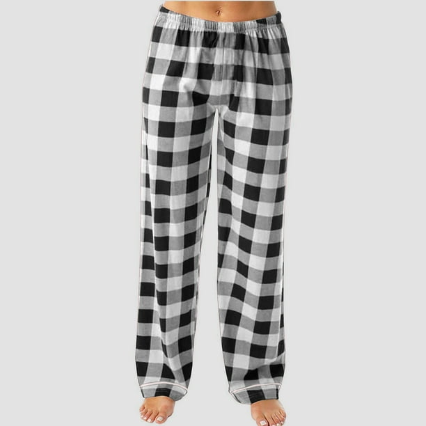WILLBEST Pantalones de Pijama Deportivos a Cuadros para Mujer, Cómodos y a La Moda, Ideales para Relajarse y Disfrutar Del Tiempo Libre. Extra Grande