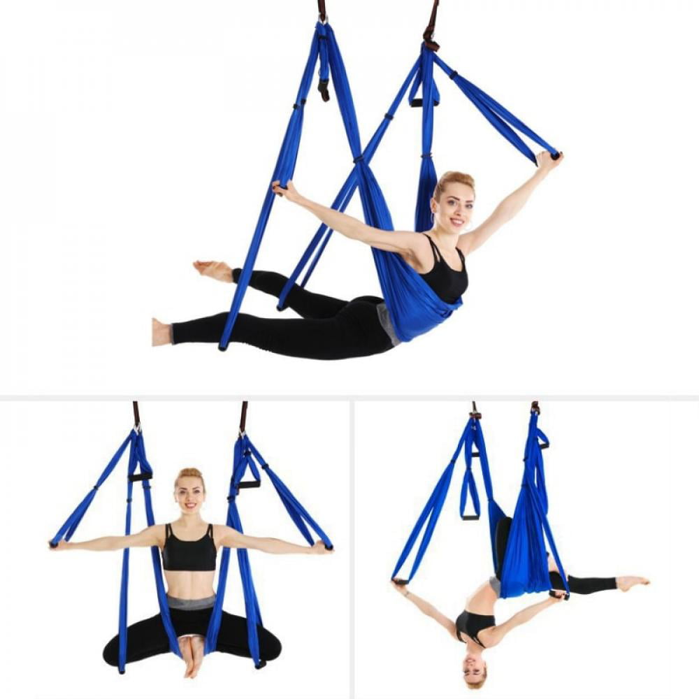 Yoga Swing Hammock Fitness Anti Gravity Inversion Aerial Yoga Trapeze Sling Blue 