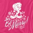 thumbnail image 2 of Looney Tunes Merry Tweety Women's T Shirt, Hot Pink, Medium, 2 of 6