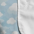 thumbnail image 4 of Blue Sky Microwave Oven Cover, Continuous Fluffy Clouds Motifs Cartoon Style Rhythmic Design Pattern, Water Resistant Organizer with Pockets for Kitchen, 36" x 12", Pale Blue White, by Ambesonne, 4 of 4