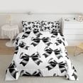 thumbnail image 2 of Feelyou Fashion Black Bowknot Twin Comforter Sets, Dreamy Princess Bedding Set, 2 Pieces, 2 of 8