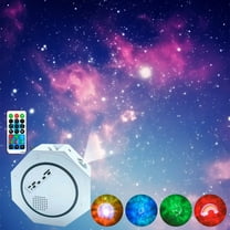 Hwkond Bluetooth Speaker Colorful Bluetooth Audio Music Bedside Table Light LED Sky Projection Light Full-color Ambient Light On Clearance