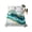 Turquoise Gold, variant on Abstract Marble Flat Sheet Only Twin Size, Soft Breathable Bed Top Sheets for Mattress, Turquoise Abstract Golden Foil Texture Luxury Bedding Flat Sheets for Home Hotel Bedroom Bed Protection