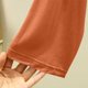 thumbnail image 4 of Camisón largo para mujer, color liso, cuello en V, manga larga, para el hogar, 4 of 5