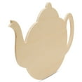 thumbnail image 2 of Tea Kettle Wood Cutouts 7-1/2 x 12-inch, Pack of 1 Unfinished Wood Crafts Blank, Wooden Shapes for Crafts & Party Decor, by Woodpeckers, 2 of 7