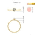 thumbnail image 4 of ANGARA Natural Solitaire Heart Diamond Promise Ring in 14K Yellow Gold for Women (Size-4mm| Color-K| Clarity-I3) | April Birthstone, Anniversary, Jewelry Gift for Women | Natural Diamond Ring, 4 of 9