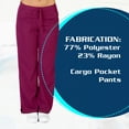 thumbnail image 7 of Natural Uniforms - Scrub Pants Premium Womens cargo Pocket Scrub Pant 9118, 7 of 7