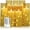 Gold-7, variant on Flameless Candles with Embedded Star String - Battery Operated LED Candles, with Remote,12 Blue Flickering Candles for Christmas, Weddings, Home Decor & Party,(D 2.3"×H 5" 6" 7")