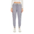 thumbnail image 2 of DPTALR Femmes Uni Bande Réfléchissante Cordon Poches Décontracté Serré Salopettes Pantalons de Sport Bas, 2 of 7