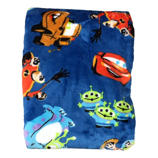 The Big One Oversized Disney Pixar Characters Microplush Throw Blanket
