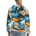 thumbnail image 7 of Haiem Cute Sunflower Blue Duck for Men's Fashion Hoodies & Sweatshirts with Kangaroo Pocket,Hooded Sweatshirt with Eye-catching Drawstrings-Large, 7 of 7
