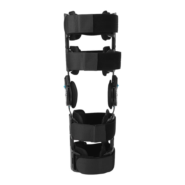 Rodillera con bisagras, soporte ajustable para piernas para adultos, ortesis de soporte para rodilla para recuperación postoperatoria de lesiones de rodilla