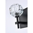 thumbnail image 6 of Elegant Lighting Graham 3-Light Crystal/Iron Wall Sconce in Black, 6 of 8