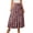 C-Pink Floral, variant on UVN Skirts for Women Summer Chiffon Pleated A-Line Long Skirt Elastic High Waist Swing Tiered Boho Beach Floral Print Maxi Skirts