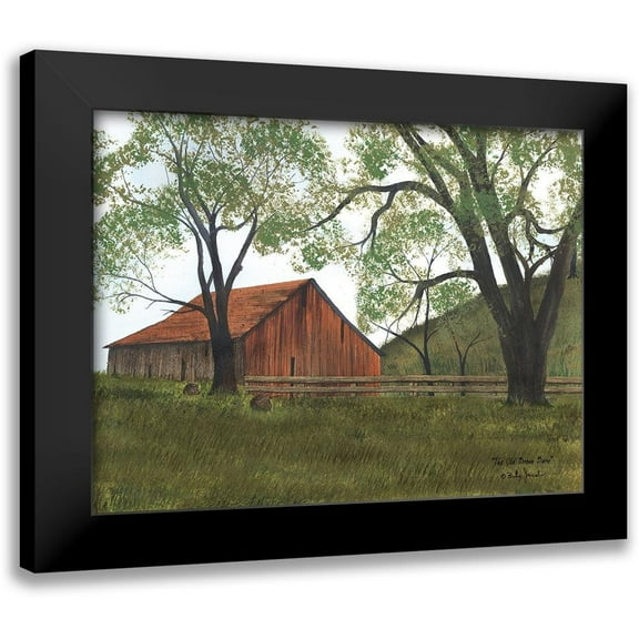 Jacobs, Billy 14x12 Black Modern Framed Museum Art Print Titled - The Old Brown Barn