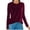 Dark Purple, variant on Ruimatai Women's Velvet Long Sleeve Shirts Plus Size Comfortable Soft Tops Women Casual Fashion Solid Crewneck T-Shirt Tunic Tee Blouse