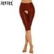 thumbnail image 2 of Pantalones cortos exóticos y sexys para mujer, lencería brillante, pantalones cortos con entrepierna abierta, elásticos, cinturilla elástica suave, mallas sin entrepierna, 2 of 5