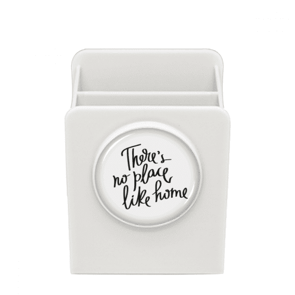 There's No Place Like Home Quote Desk Pencil Holder Cup Pen Organizer