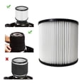 thumbnail image 2 of Replacement 90304 90350 90333 Cartridge Filter Compatible with Shop Vacuum 5 Gallon Up Wet/Dry Vacuum Cleaners,1 Pack Cartridge Filter and 2 Foam Filter, 2 of 7