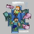 thumbnail image 2 of Women's Minecraft Under the Sea  Graphic Tee Athletic Heather Small, 2 of 4