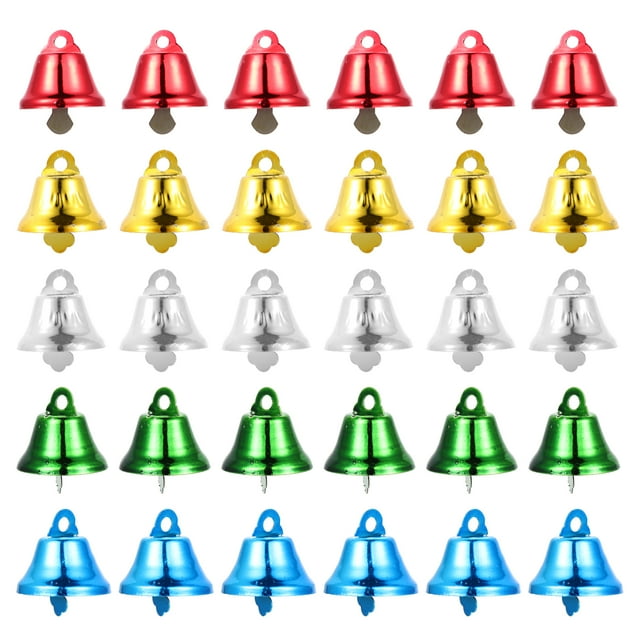 50Pcs Crafting Bells Mini Bell Charms Mini Bell Pendants Pet Bird Bells Parrot Chewing Toys