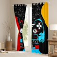 thumbnail image 3 of Homewish Video Game Blackout Curtains Set of 2 (52x84 Each) for Female Men Adults,Blue Red Yellow Window Curtains,Gradient Gamepads Curtains and Drapes,Microfiber Bedroom Decor, 3 of 6
