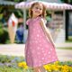 thumbnail image 5 of Fotbe Snowflake pink backgrounds Vestido de Dormir para Niñas de 3 a 10 Años, Mangas Cortas, Estilo Princesa, Pijama Camisón con Mangas Voladas-Large, 5 of 6