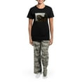 thumbnail image 4 of CafePress - Soft Coated Wheat Terrier Puppy Pajamas - Women's Short Sleeve Print T-Shirt and Pants Dark Cotton Pajama Set, 4 of 7