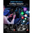 thumbnail image 2 of Adaptador CarPlay inalámbrico MoKo para iPhone 2025 blanco, 2 of 8