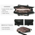 thumbnail image 6 of Dasein Women Handbags and Purses Ladies Shoulder Bag Top Handle Satchel Tote Work Bag with Matching Clutch, 6 of 9