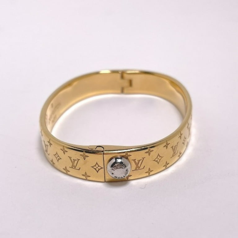 LOUIS VUITTON Sサイズ ブレスレット M00251 Pre-Owned LOUIS VUITTON Cuff Nanogram Monogram S Size M00251